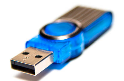 pendrive isolated on white